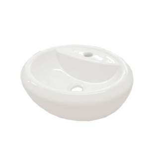 Cuba de apoio oval Nestdeck 40x34cm branco Alterna