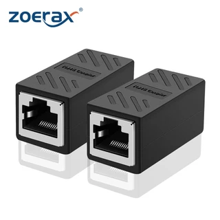ZoeRax RJ45 Conector Fêmea A Adaptador Ethernet De Rede LAN Extensor , 1 Acoplador PCS Em Linha Para Cabo cat6 cat7 cat5e cat6A