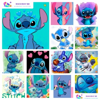 Disney lilo & stitch anime pintura em tela arte da parede dos