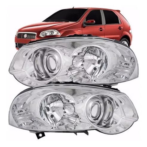 Farol Palio Weekend G4 2011 2012 A 2014 Cromado | Shopee Brasil