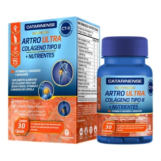 Colágeno Tipo II Artro Ultra + Nutrientes Catarinense C/30 Cápsulas