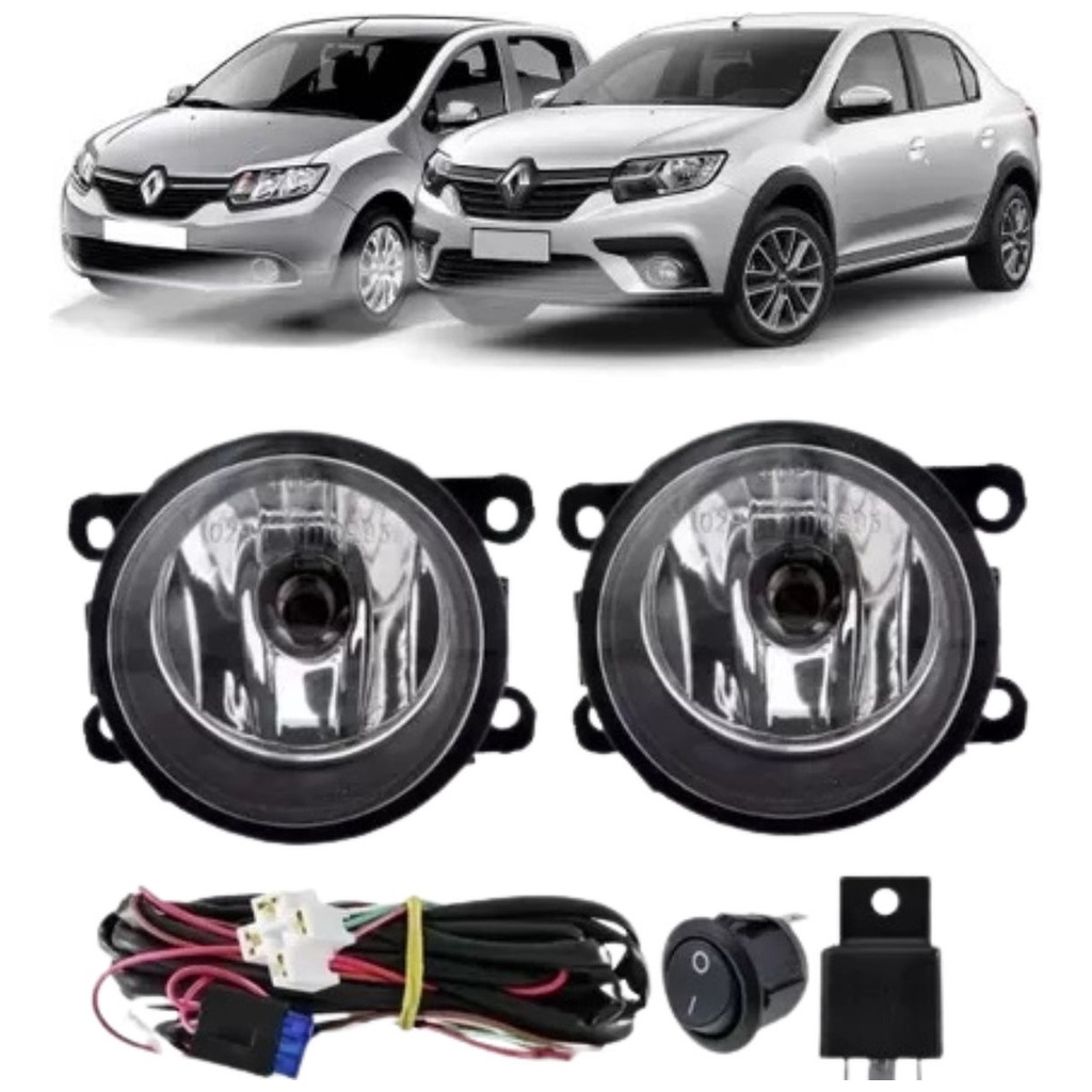 Kit Farol Milha Auxiliar Sandero 2015 A 2020 Com Lampada | Shopee Brasil