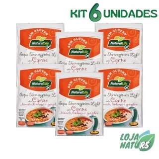KIT 6 Unidades Sopa Termogênica Light Sem Glúten 20g - Natural Life