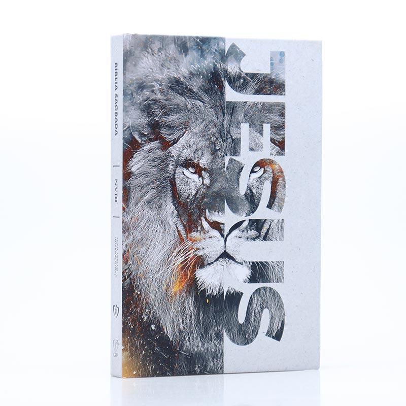 Bíblia Sagrada | NVI | Letra Normal | Capa Dura | Slim | Leão Jesus