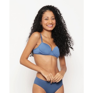 Sutiã Feminino Base Com Bojo Azul
