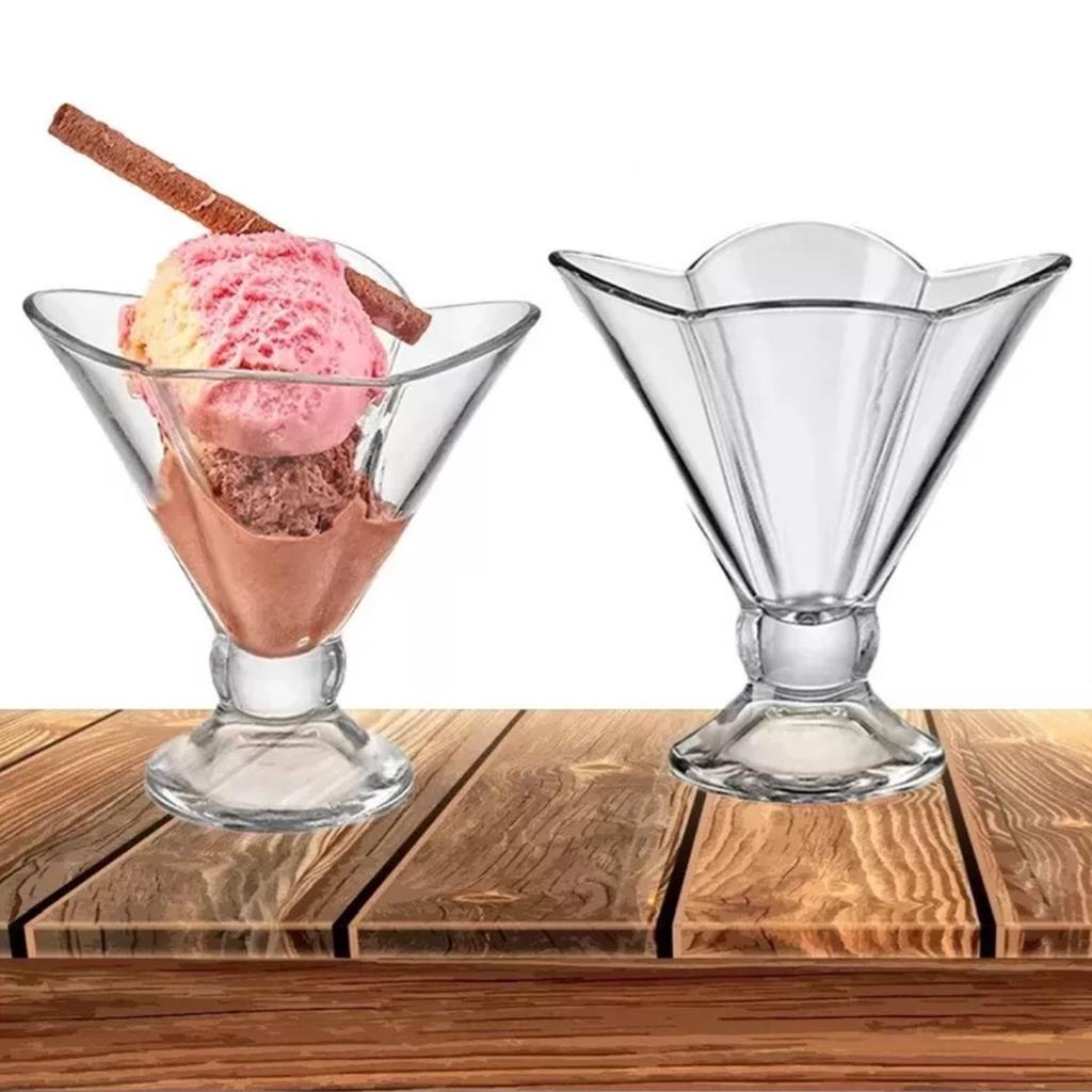 Jogo 2 taças de sobremesa de vidro 270 ml doces E sorvete em Promoção na  Americanas
