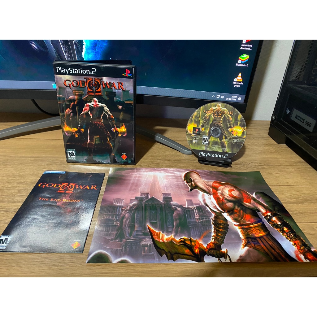 God of War 2 com Pôster/Manual para PS2