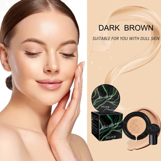 Eelhoe base Beauty Cream Almofada Cogumelo BB Creme Cogumelo Capa Almofada Facial Manchas Brilhantes Natural Maquiagem Nua Fundação base bb cream Base A Prova D Agua