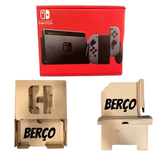 Caixa Vazia Compatível com Nintendo Switch V1 Com Berço