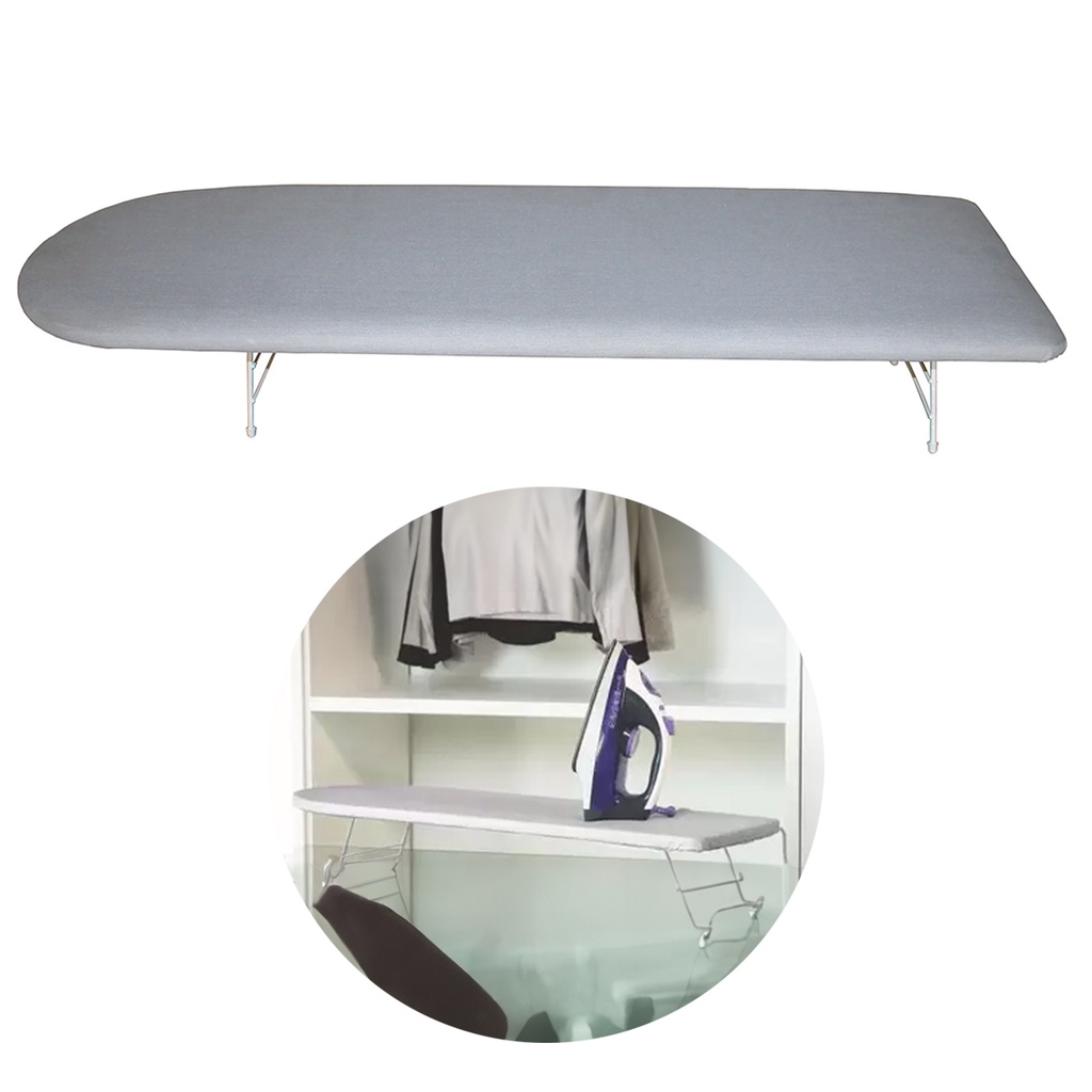 Tábua de Passar Roupas Portátil 86cm Leve Reforçada Mesa Passadeira Antiderrapante Maxeb