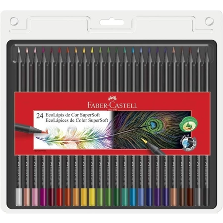 Lápis de Cor Faber-Castell - 24 Cores