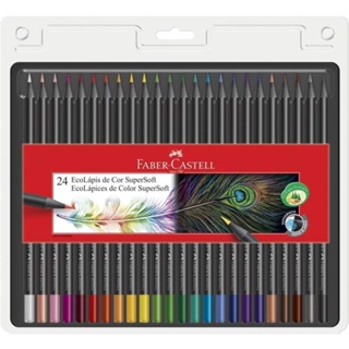 Caneta Bolígrafo Faber-Castell Super Soft Pen 1.0mm 5 Cores Pastel