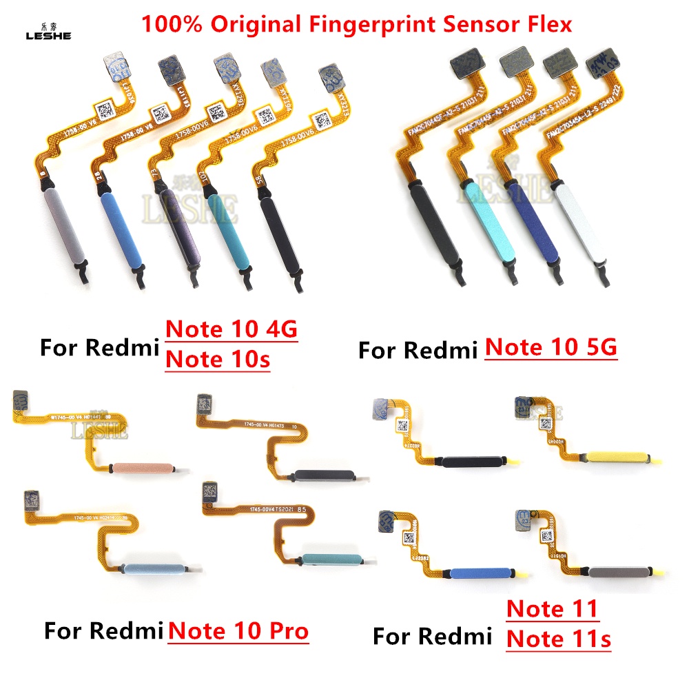 Para Xiaomi Redmi Nota 10 Pro 11S 10 5G Sensor De Impressão Digital ...