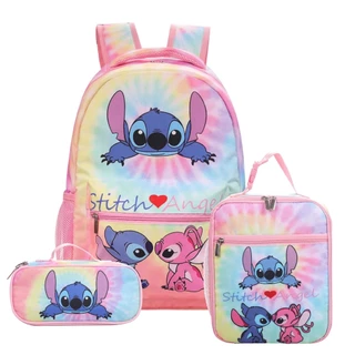 Nova mochila para homens e mulheres, conjunto de mochila estudantil casual, cinto de papelaria, cinto bento