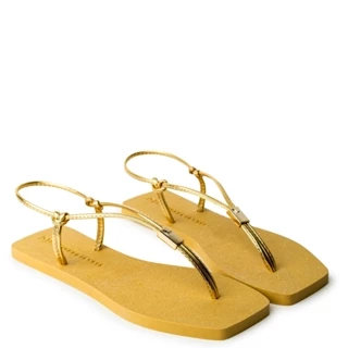 Rasteira POP Ouro Glitter com Passador Metalizado 10020.02_12