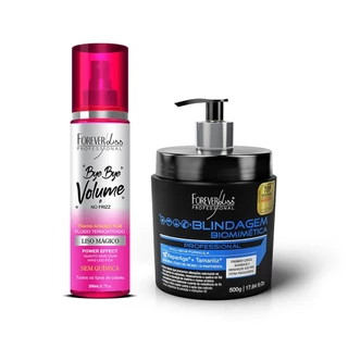 Kit Bye Bye E Máscara Blindagem Forever Liss