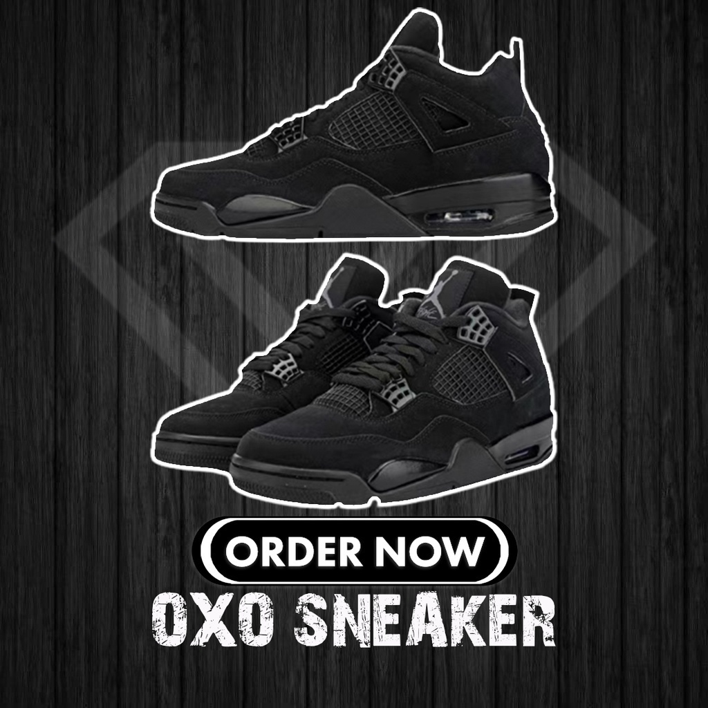 Air Jordan 4 Black Cat aj4 (qualidade original 100%) Tênis CU1110-010 Nike Sapatos de design para mulheres homens
