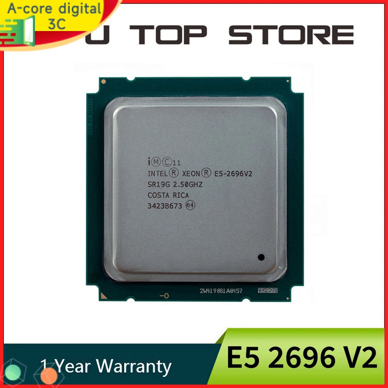 Processador CPU Intel Xeon Usado E5 2696 V2 2696V2 2.5 GHz 12 Core 24 Thread 30M 115W LGA 2011