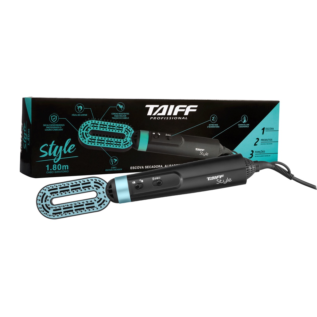 ESCOVA SECADORA ALISADORA E MODELADORA STYLE TAIFF 127V