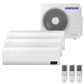 Ar Condicionado Multi Tri Split Samsung Wind Free 28000 BTUS (3x12000) Quente e Frio Inverter 220V em Oferta na Shopee