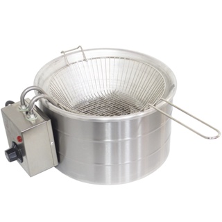 Fritadeira Elétrica Industrial Tacho Alumínio 3 Litros Óleo Batata Pastel Salgado Toppen Fritas