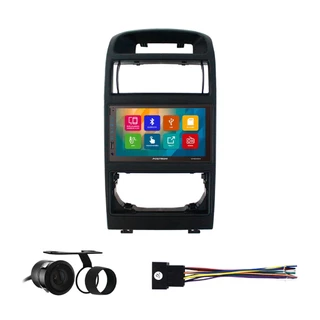 Kit Multimídia Positron 2 Din Astra Digital 1998 99 2000 01 02 A 2012 6,2 Pol Moldura Preta Camera Ré Comando Volante