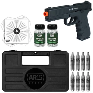 Pistola De Pressão 4.5 Co2 W119 Rossi + Protection 7