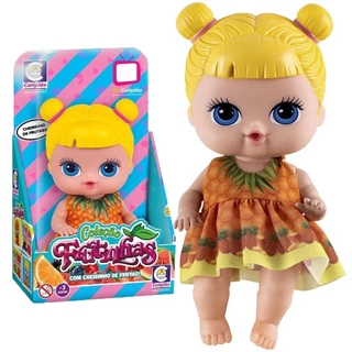 Boneca Bebê Coleçao Frutinhas Cheirinho de Frutas Abacaxi 2509 Cotiplás