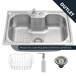 Cuba Cozinha Gourmet Inox C/ Acessórios - Pequenos Defeitos