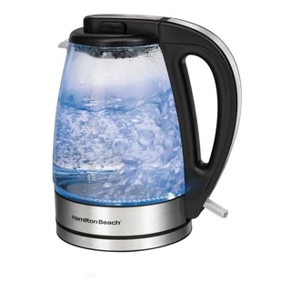 Chaleira Elétrica Hamilton Beach Sem Fio Esquenta Água 1,7l com Jarra Vidro