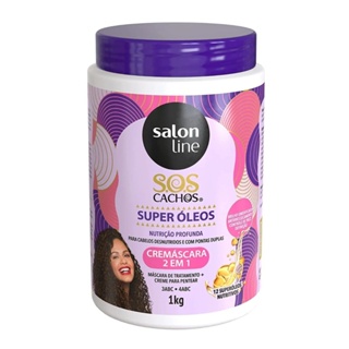 Cremáscara 2 em 1 SOS Cachos Super Óleos Salon Line 1kg