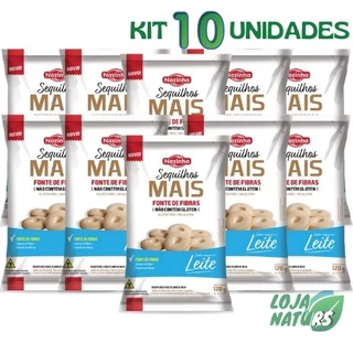 KIT 10 Sequilhos Mais Sem Glúten Sem Lactose 120g - Nazinha