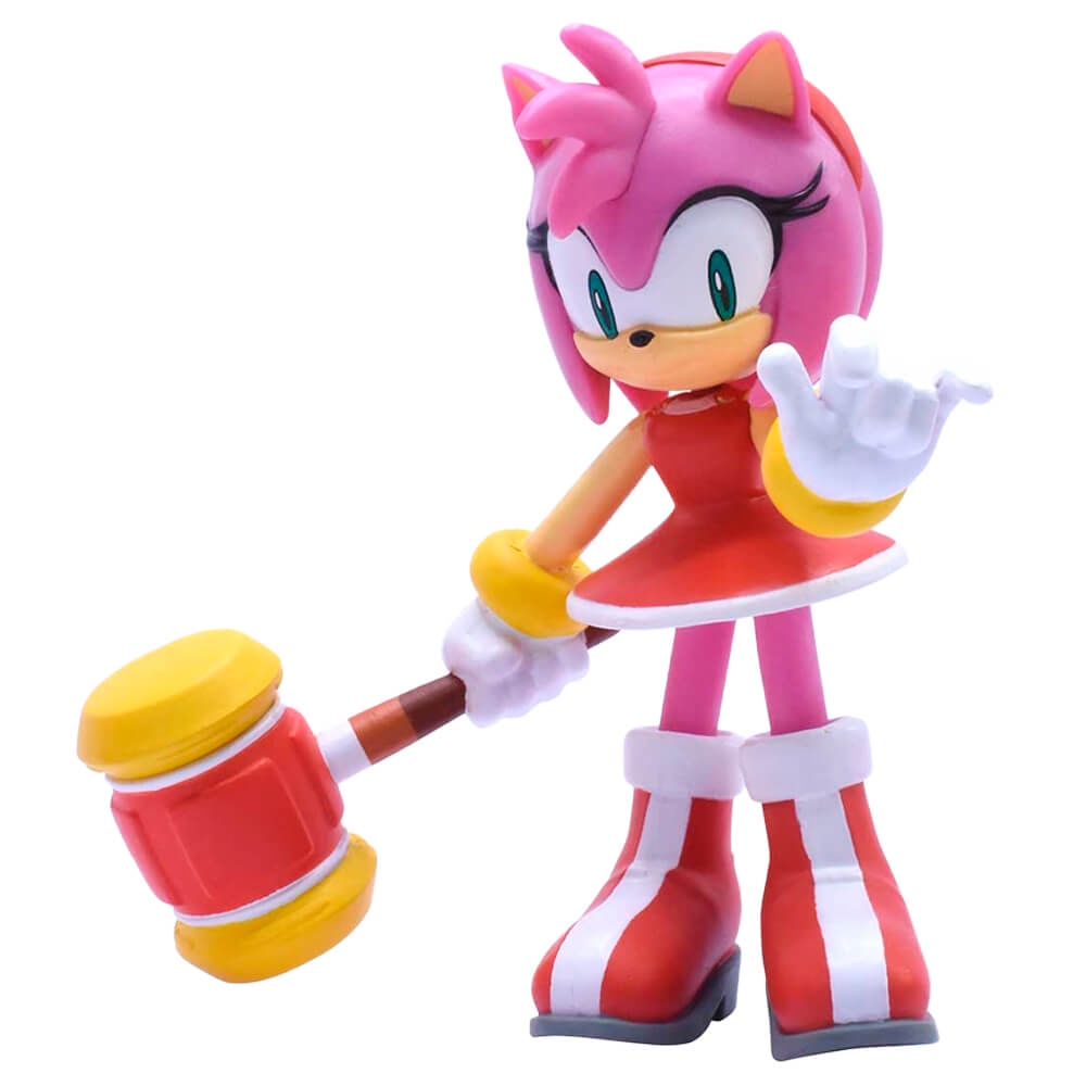 Sonic the Hedgehog – Modern Amy with Hammer Action Figure Set, 2