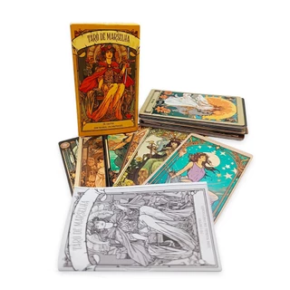 Tarô de Marselha 78 Cartas Alta Qualidade Com Manual em Oferta na Shopee