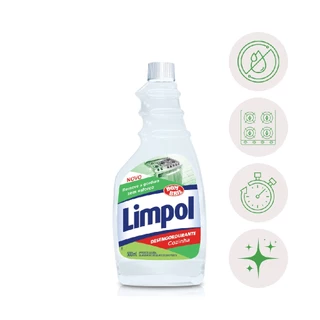 Refil Desengordurante Cozinha Spray Limpol Bombril 500Ml
