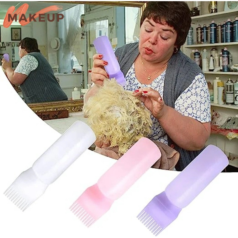 Frasco Aplicador De Tintura De Cabelo Multicolor Plástico Para Cabeleireiro/Salão De Óleo Penteado