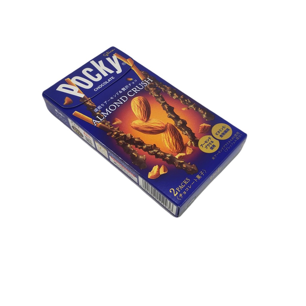 Biscoito Pocky Japonês Chocolate com Amêndoas Almond Crush 46g