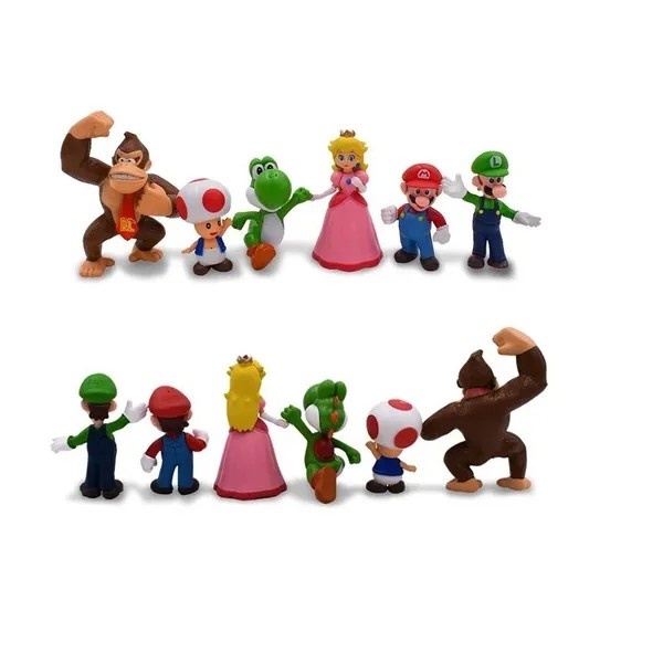 Coleção Super Mário Bros - 6 peças - Brinca Mundo Loja de Brinquedos