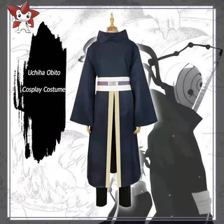 Naruto Shippuden Uchiha Obito Kimono Amine Cosplay Traje Akatsuki Líder
