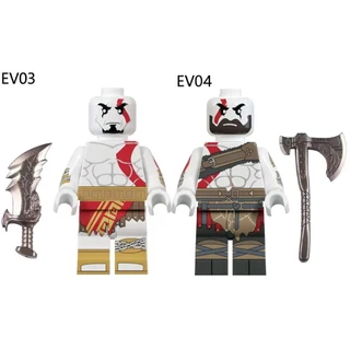 Marte Kratos Blocos De Construção Figuras De Deus Da Guerra Minifiguras De Brinquedos
