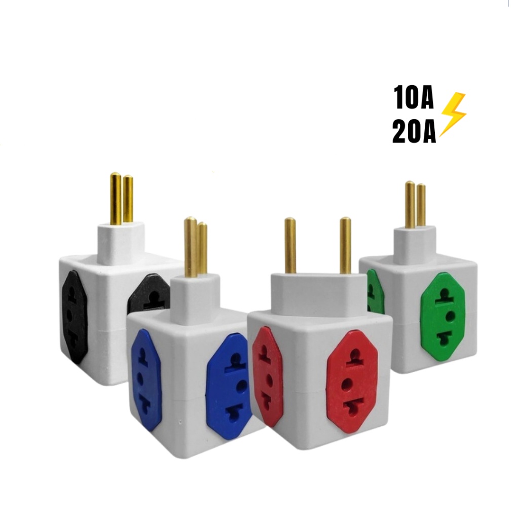 KIT 4 Adaptador Tomada Benjamin Cubo t 4 entradas 10a/20a