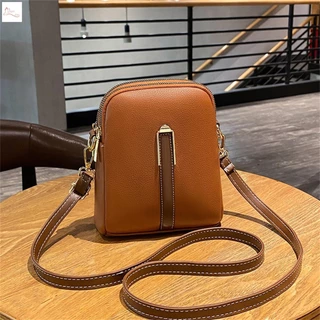 Bolsa De Couro Para O Ombro Com 2 Compartimentos