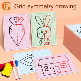 Treinamento De Controle De Caneta Desenho De Conjunto De Brinquedos Padrão Com Apagável Montessori Kid Early Learning Educational Toys