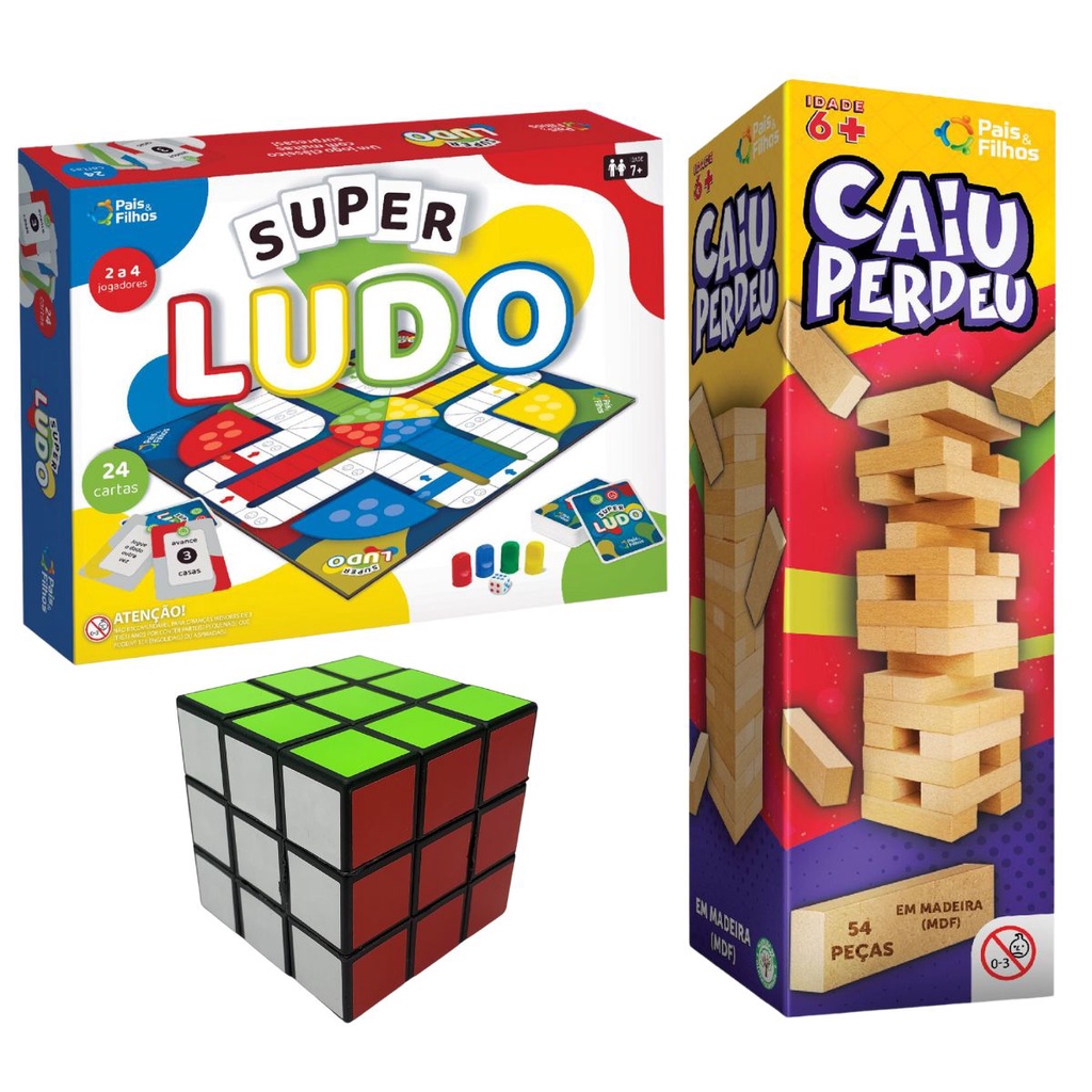 Jogo Quem é ( Estilo cara a cara) + O Equilibrista Maluco+ Mimica+ Ludo- 04  Jogos Divertidos