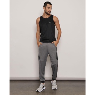Calça Masculina Helanca Jogger Esportiva Cinza