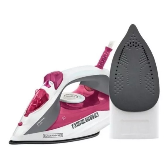 Ferro de Passar Roupas Vapor e Seco Black Decker FX2200-BR 110v Steam Care Antiaderente Autolimpante em Oferta na Shopee