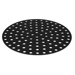 1 Tapete forro Protetor para Fritadeira Air fryer forno Redondo em Silicone Preto UnyHome Reutilizável Culinário Antiaderente