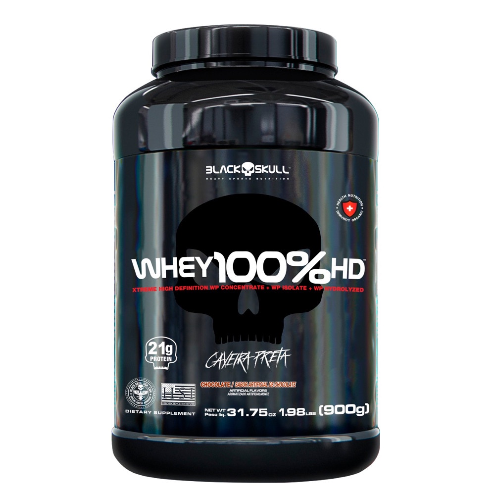 Whey 100 HD Black Skull Cookies 900g (WPC, WPI E WPH)