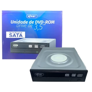 Gravador Interno Unidade Leitora de Dvd/Cd Drive 3,5 Sata Knup KP-LE301