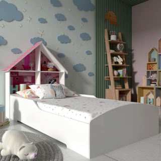 Quarto Infantil Cama Carro Tuning Branco - Gelius Jogo de Quarto